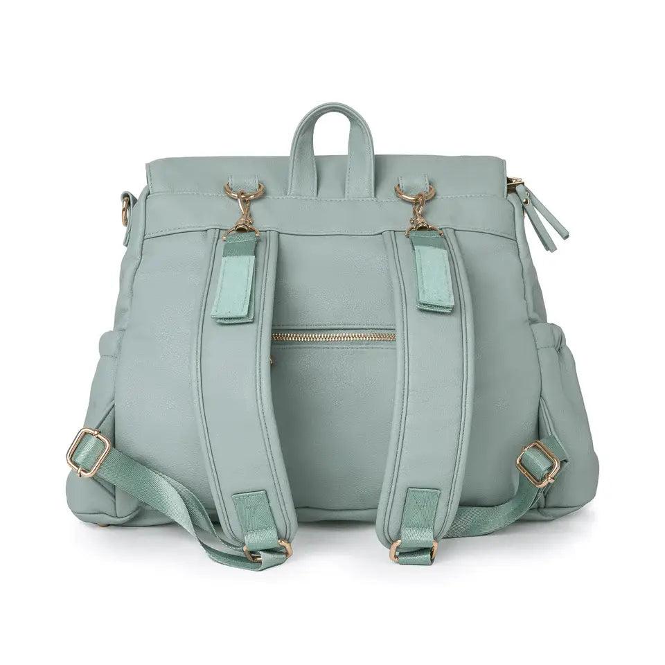 Bizzi Growin Vegan Leather Lilli Changing Bag - Mint  Bizzi Growin   