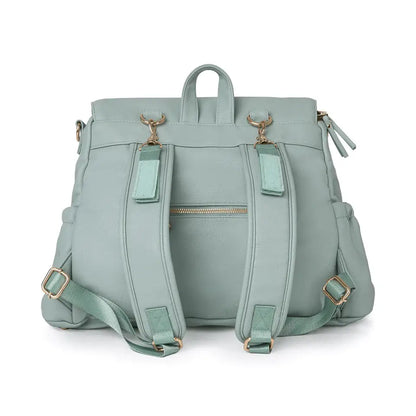 Bizzi Growin Vegan Leather Lilli Changing Bag - Mint  Bizzi Growin   