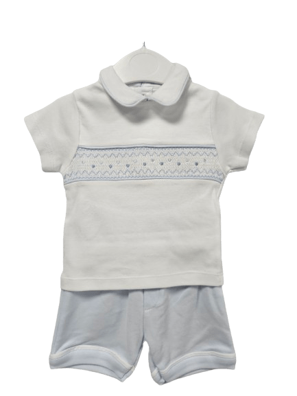 Boys 2 piece Smocked set General little star   