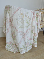 Swan Garden Organic Cotton Muslin Blanket