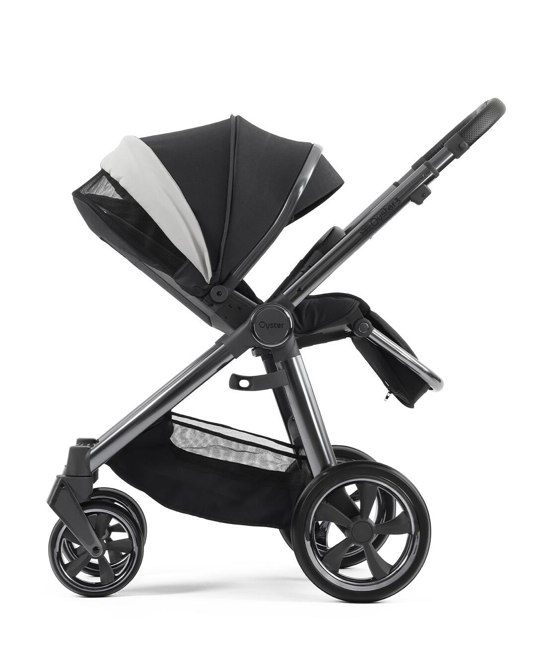 BabyStyle Oyster 3 Carbonite Grey stroller-2