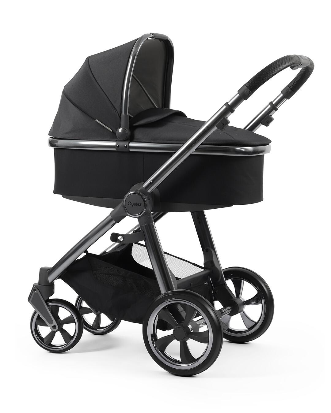 BabyStyle Oyster 3 Carbonite Grey carrycot-1