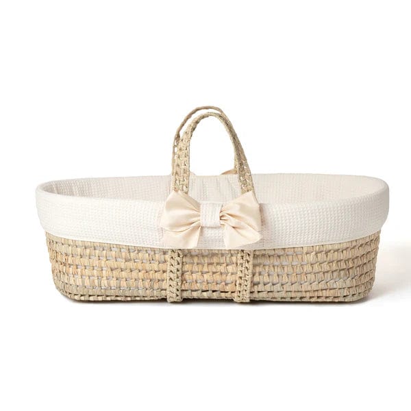 Clair De Lune 80th Anniversary Chelsea Palm Moses Basket - Cream  Clair De Lune   