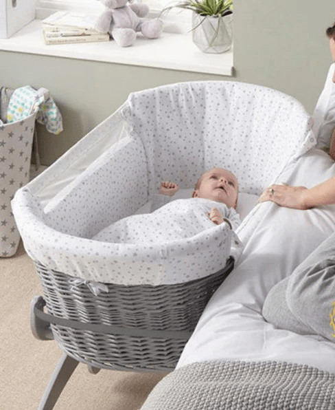 Clair De Lune Bedside Crib - Grey  Clair De Lune   