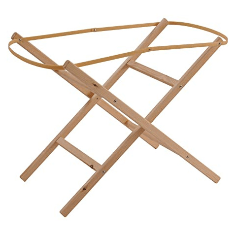 Clair De Lune Folding Natural Moses Basket Stand  Clair De Lune   