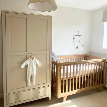 Clair De Lune Oak Cot Bed  Clair De Lune   