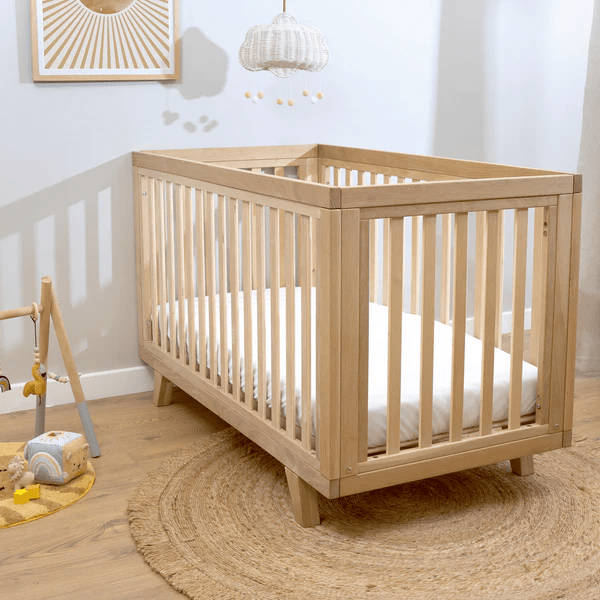 Clair De Lune Oak Cot Bed Baby Boutique UK