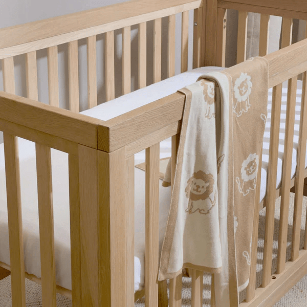 Clair De Lune Oak Cot Bed Baby Boutique UK