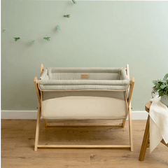 Clair De Lune Organic Folding Crib in Sage