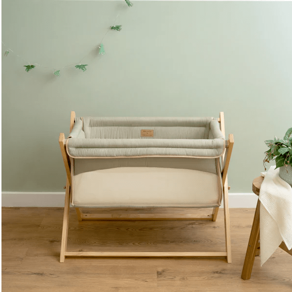 Clair De Lune Organic Folding Crib in Sage  Clair De Lune   