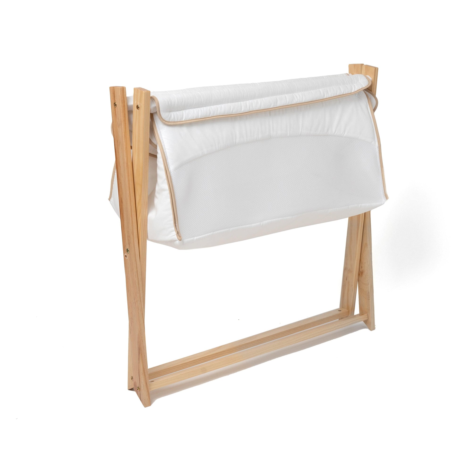 Clair De Lune Organic Folding Crib in White  Clair De Lune   