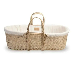 Clair De Lune Organic Palm Moses Basket - Natural Cream