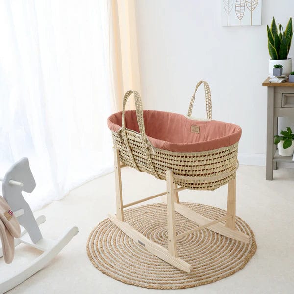 Clair De Lune Organic Palm Moses Basket - Rust Orange  Clair De Lune   