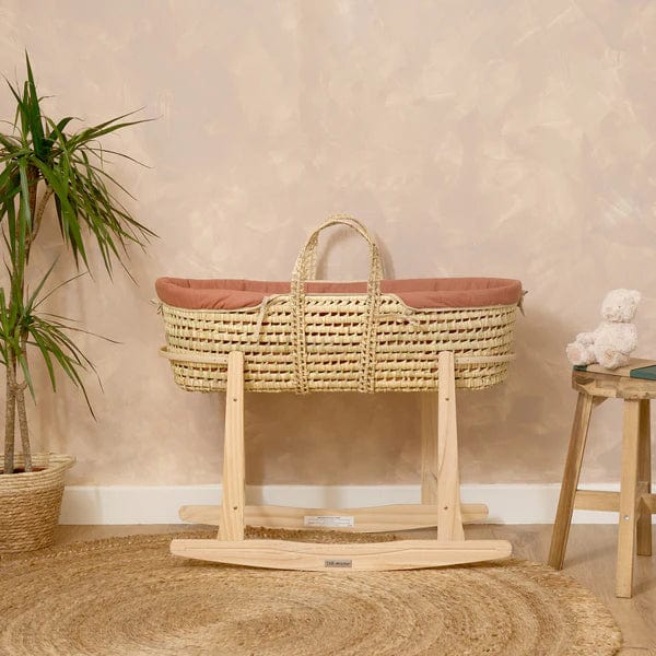 Clair De Lune Organic Palm Moses Basket - Rust Orange  Clair De Lune   