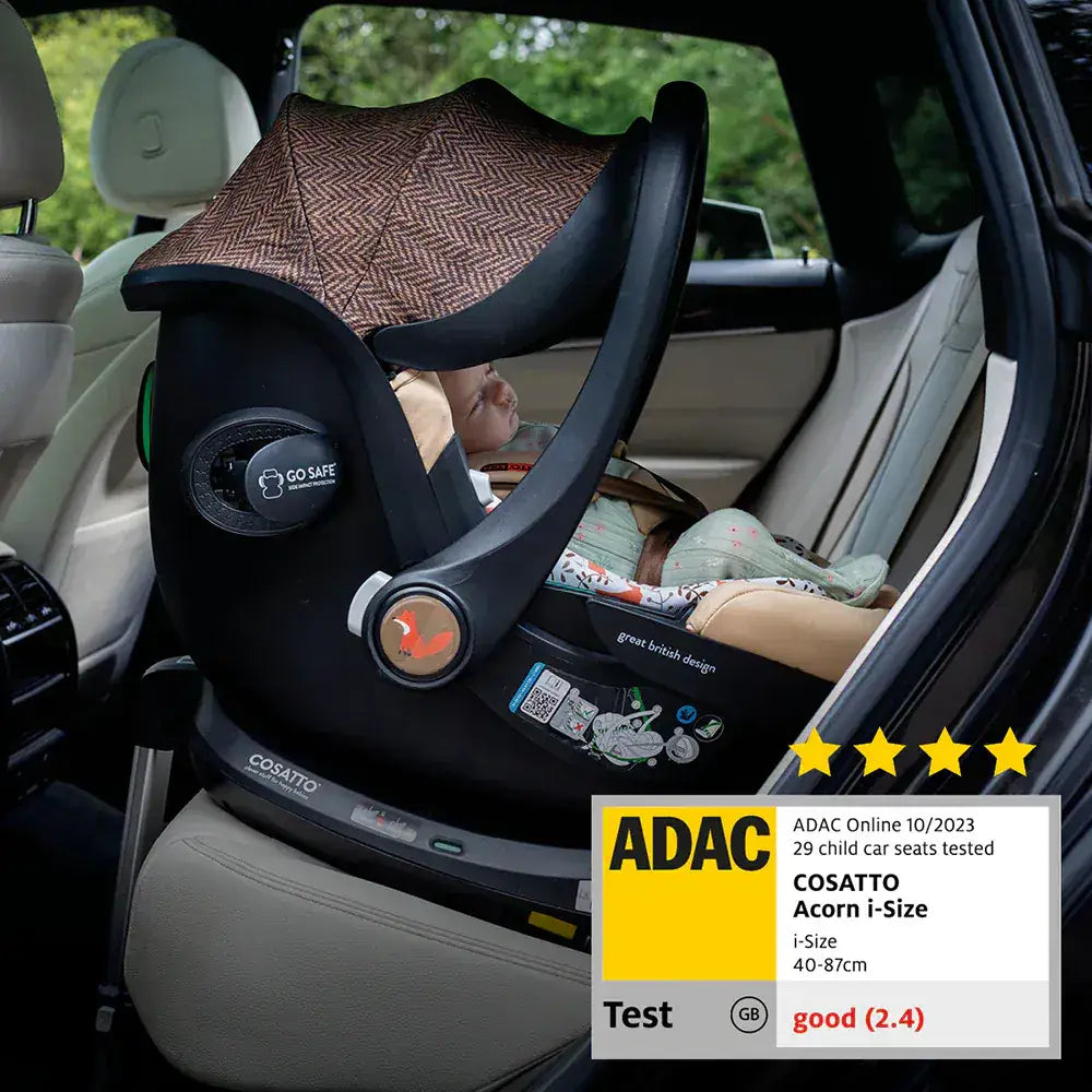 Cosatto Acorn 2 i-Size 0+ Car Seat – Silhouette | Infant Carrier Cosatto