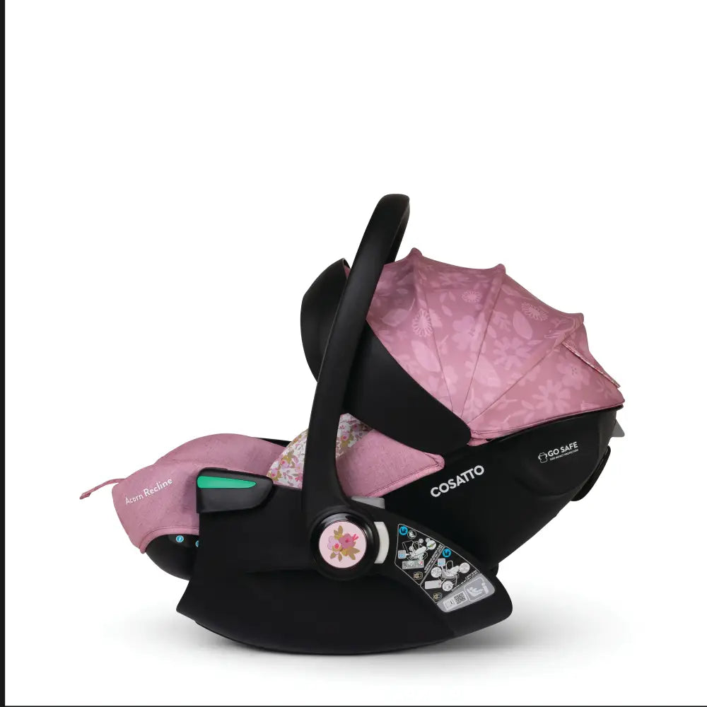 Cosatto Acorn Recline i-Size 0+ Car Seat – Camile | Reclining Infant Seat from Birth (40–87cm)