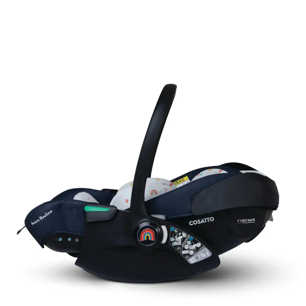 Cosatto Acorn Recline i-Size 0+ Car Seat – Doodle Days | Reclining Infant Seat from Birth (40–87cm)