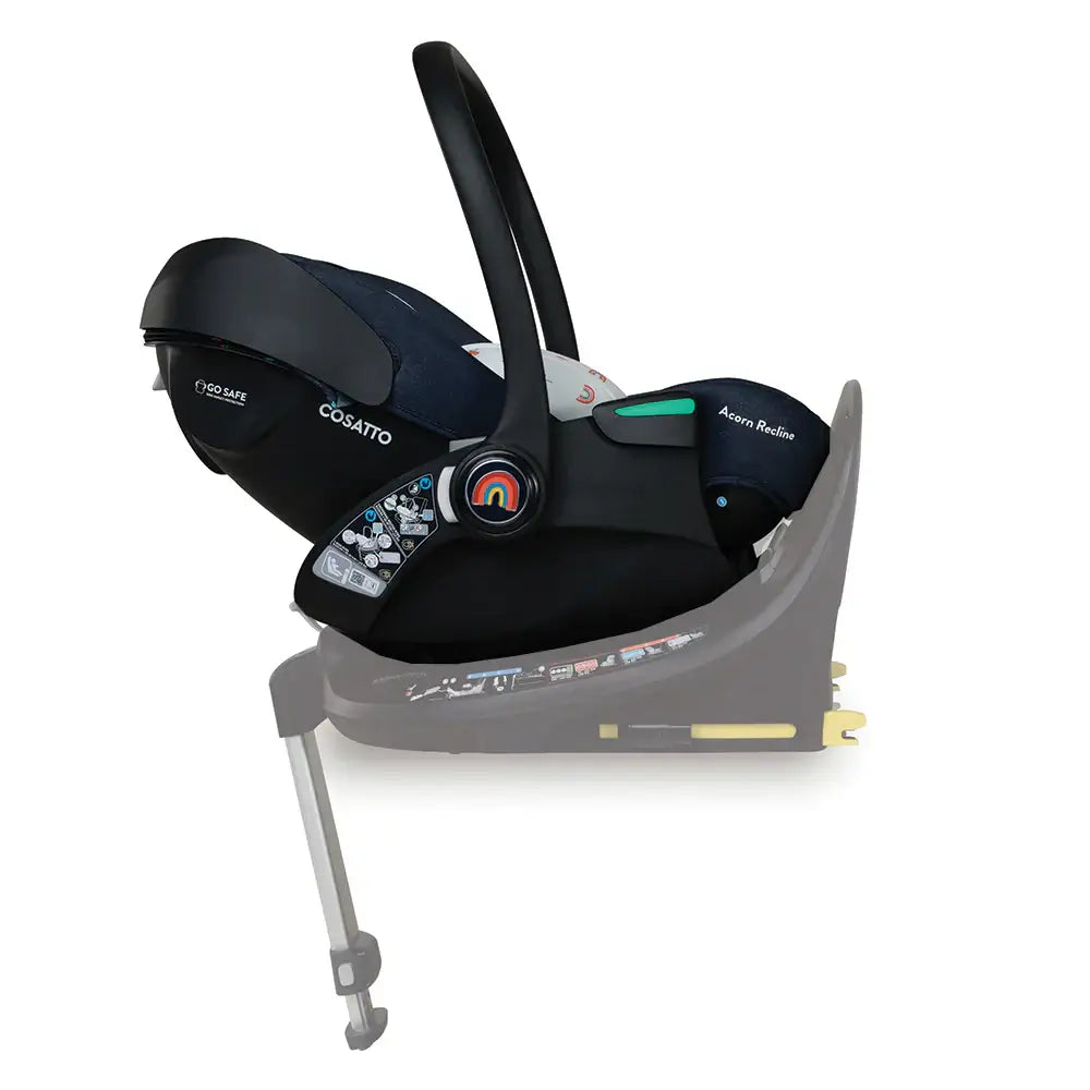 Cosatto Acorn Recline i-Size 0+ Car Seat – Doodle Days | Reclining Infant Seat from Birth (40–87cm)