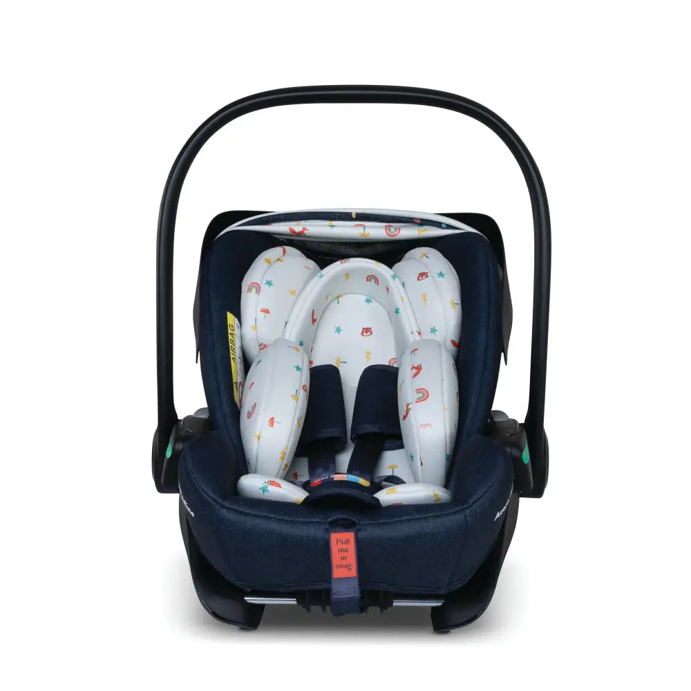 Cosatto Acorn Recline i-Size 0+ Car Seat – Doodle Days | Reclining Infant Seat from Birth (40–87cm)