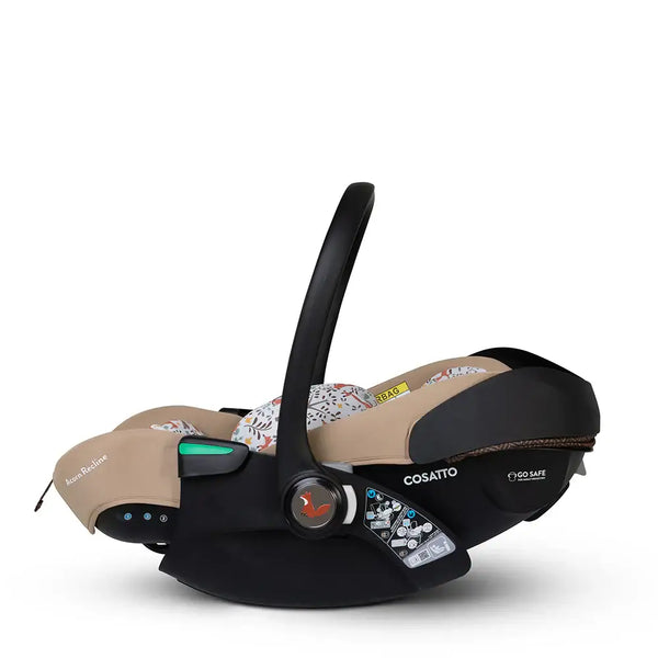Cosatto Acorn Recline i-Size 0+ Car Seat – Foxford Hall | Reclining Infant Seat from Birth (40–87cm)