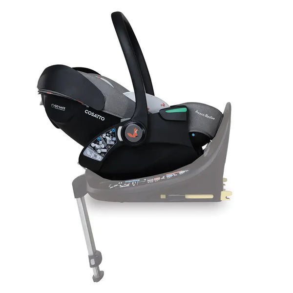 Cosatto Acorn Recline i-Size 0+ Car Seat – Foxling | Reclining Infant Seat from Birth (40–87cm)