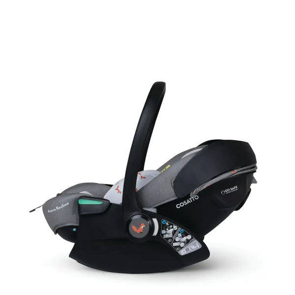Cosatto Acorn Recline i-Size 0+ Car Seat – Foxling | Reclining Infant Seat from Birth (40–87cm)