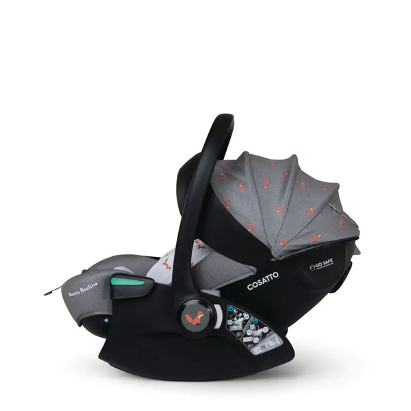 Cosatto Acorn Recline i-Size 0+ Car Seat – Foxling | Reclining Infant Seat from Birth (40–87cm)