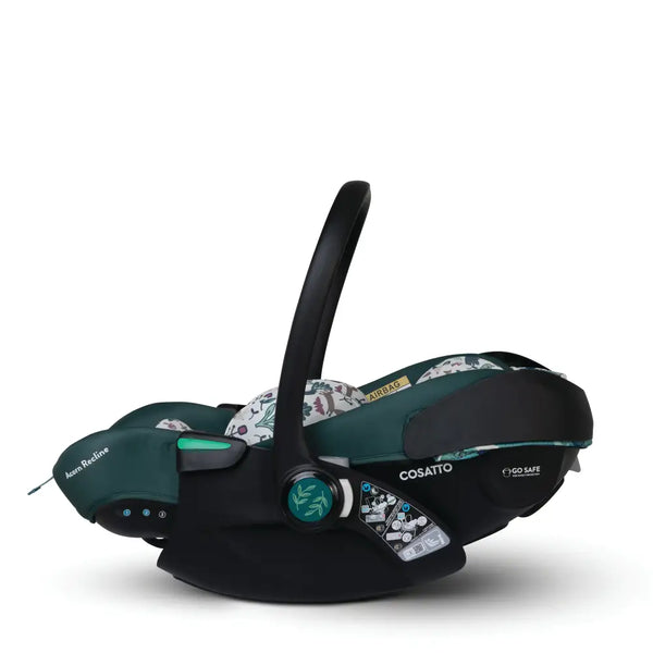 Cosatto Acorn Recline i-Size 0+ Car Seat – Masquerade | Reclining Infant Seat from Birth (40–87cm)