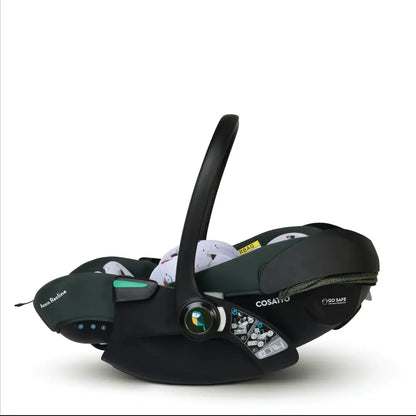 Cosatto Acorn Recline i-Size 0+ Car Seat – Silhouette | Reclining Infant Seat from Birth (40–87cm)