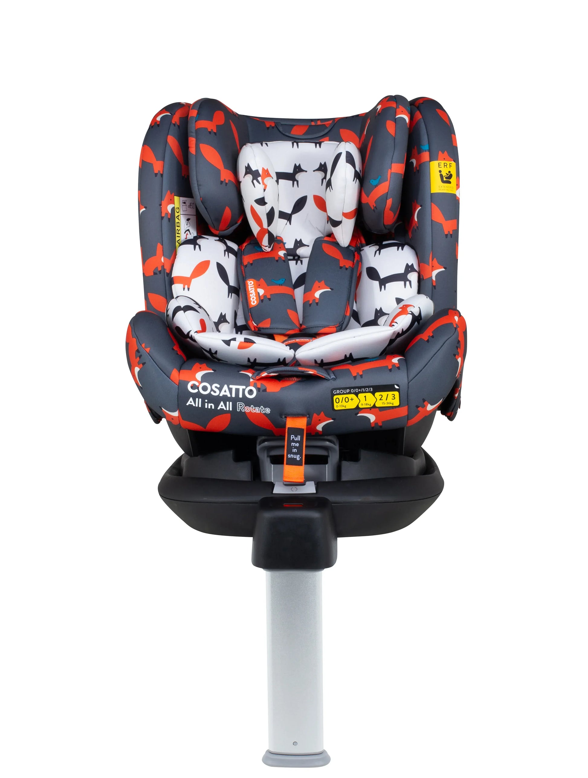 Cosatto All in All Rotate Group 0+123 Car Seat Charcoal Mister Fox General Cosatto