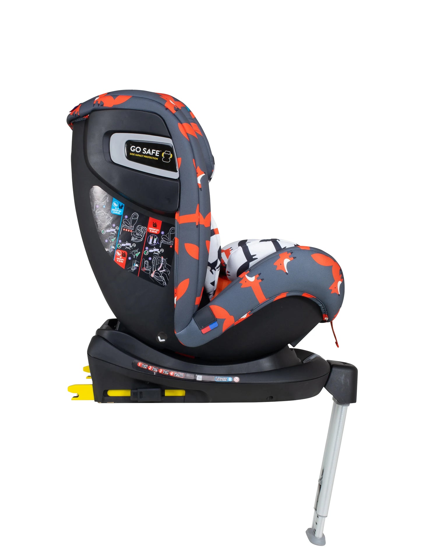 Cosatto All in All Rotate Group 0+123 Car Seat Charcoal Mister Fox General Cosatto
