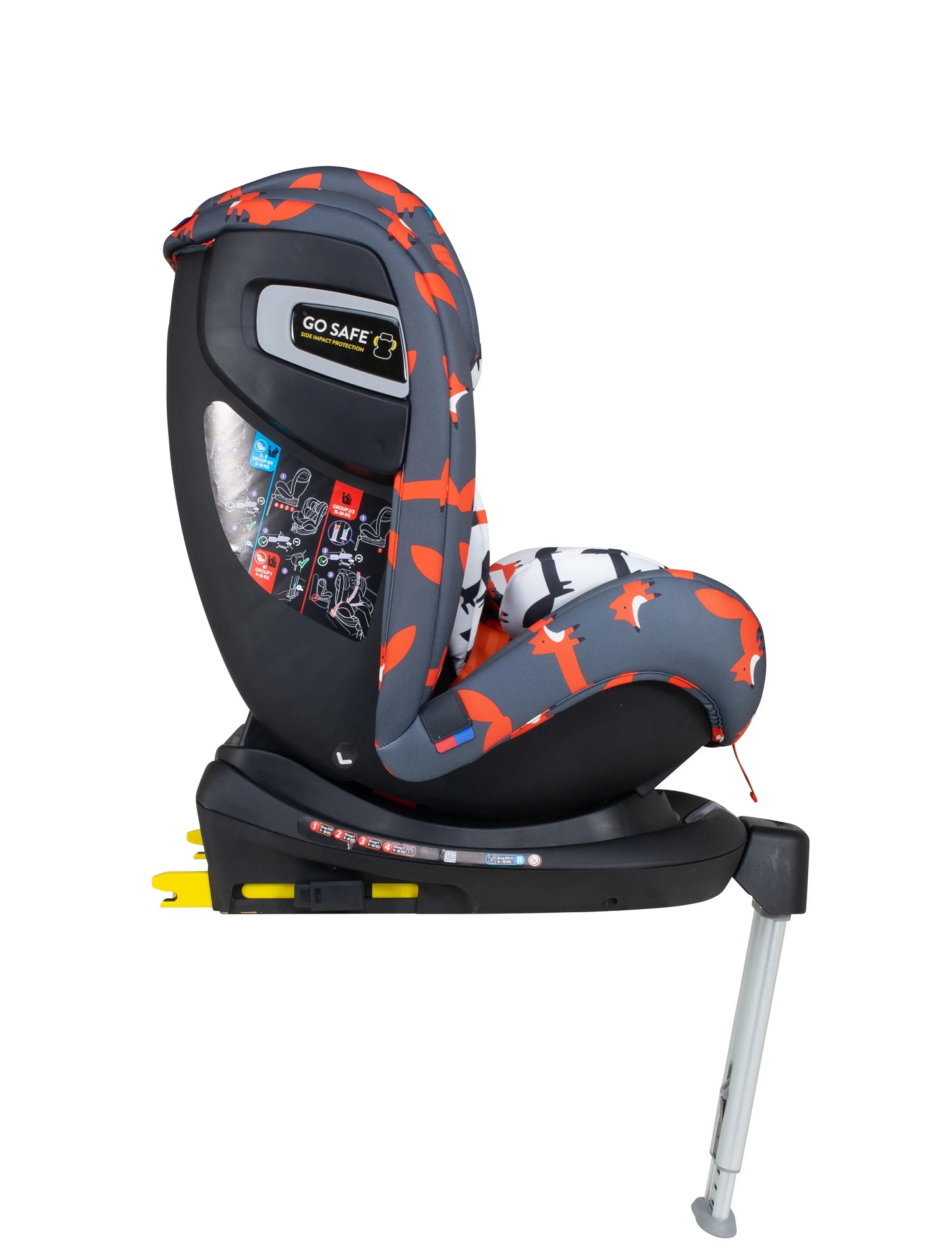 Cosatto All in All Rotate Group 0+123 Car Seat Charcoal Mister Fox General Cosatto