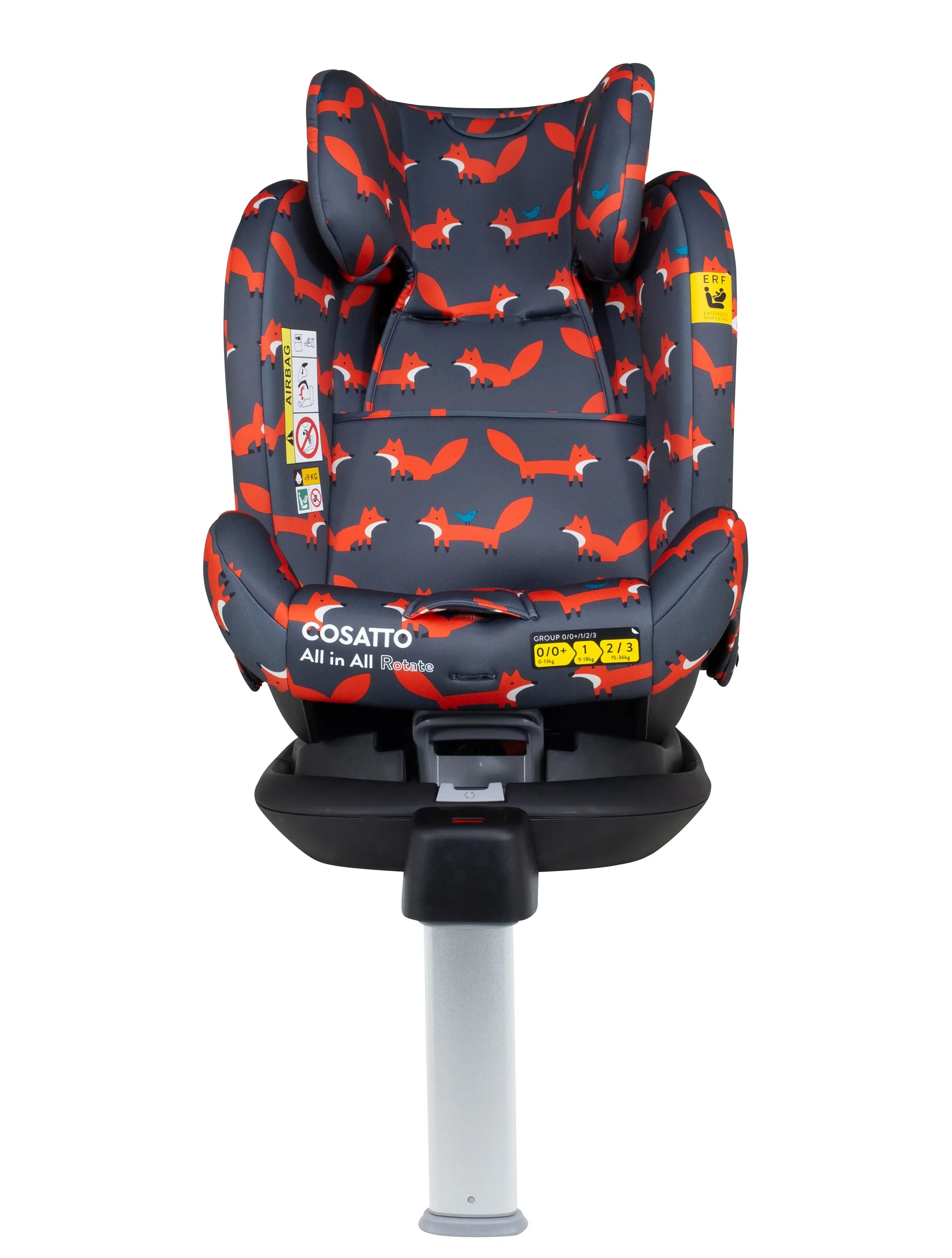 Cosatto All in All Rotate Group 0+123 Car Seat Charcoal Mister Fox General Cosatto