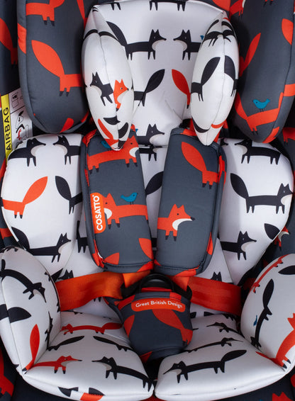 Cosatto All in All Rotate Group 0+123 Car Seat Charcoal Mister Fox General Cosatto