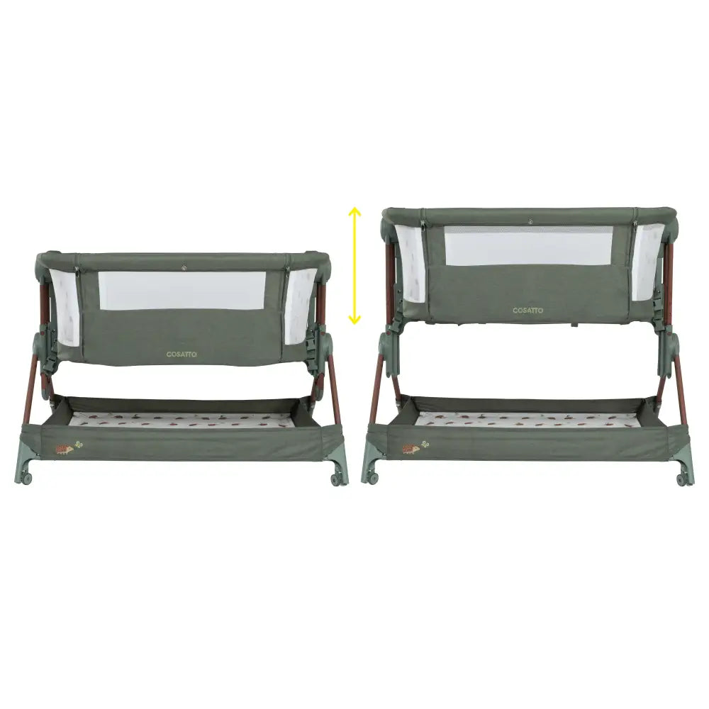 Cosatto Close to Me Folding Bedside Crib - Hoglet Cosatto