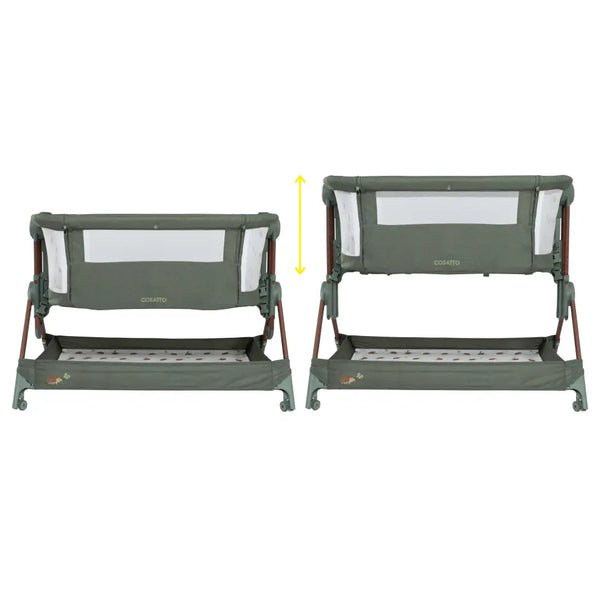 Cosatto Close to Me Folding Bedside Crib - Hoglet Cosatto