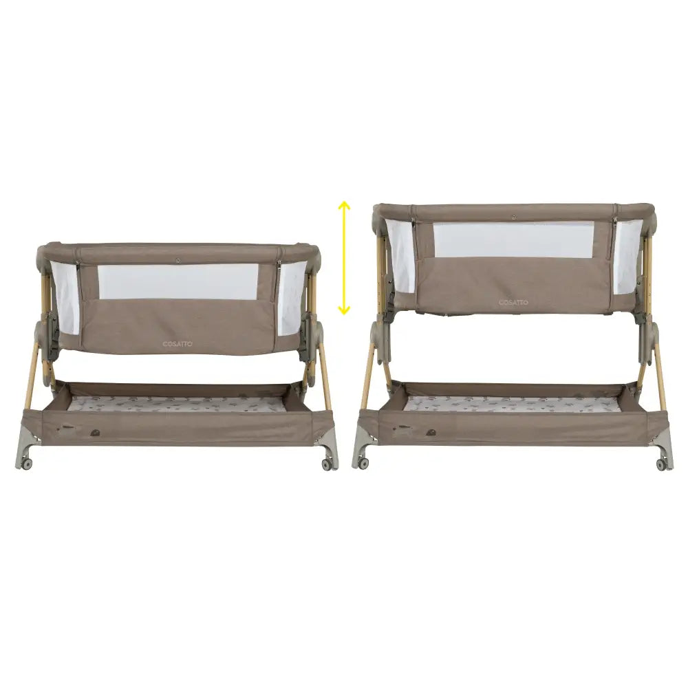 Cosatto Close to Me Folding Bedside Crib - Lollop Cosatto