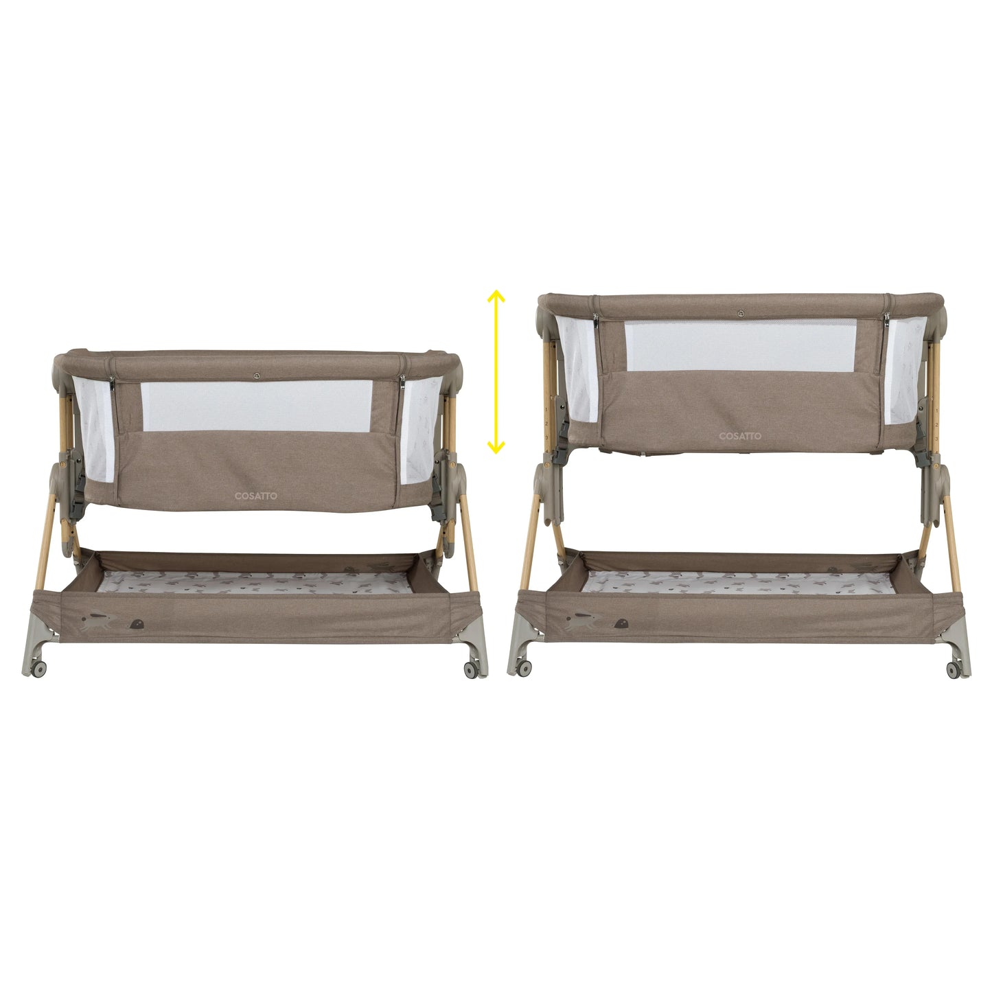 Cosatto Close to Me Folding Bedside Crib - Lollop Cosatto