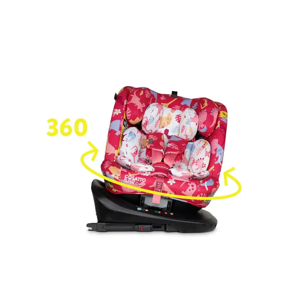 Cosatto Get Set Gro i-Size 360 Car Seat Dino Delite Cosatto
