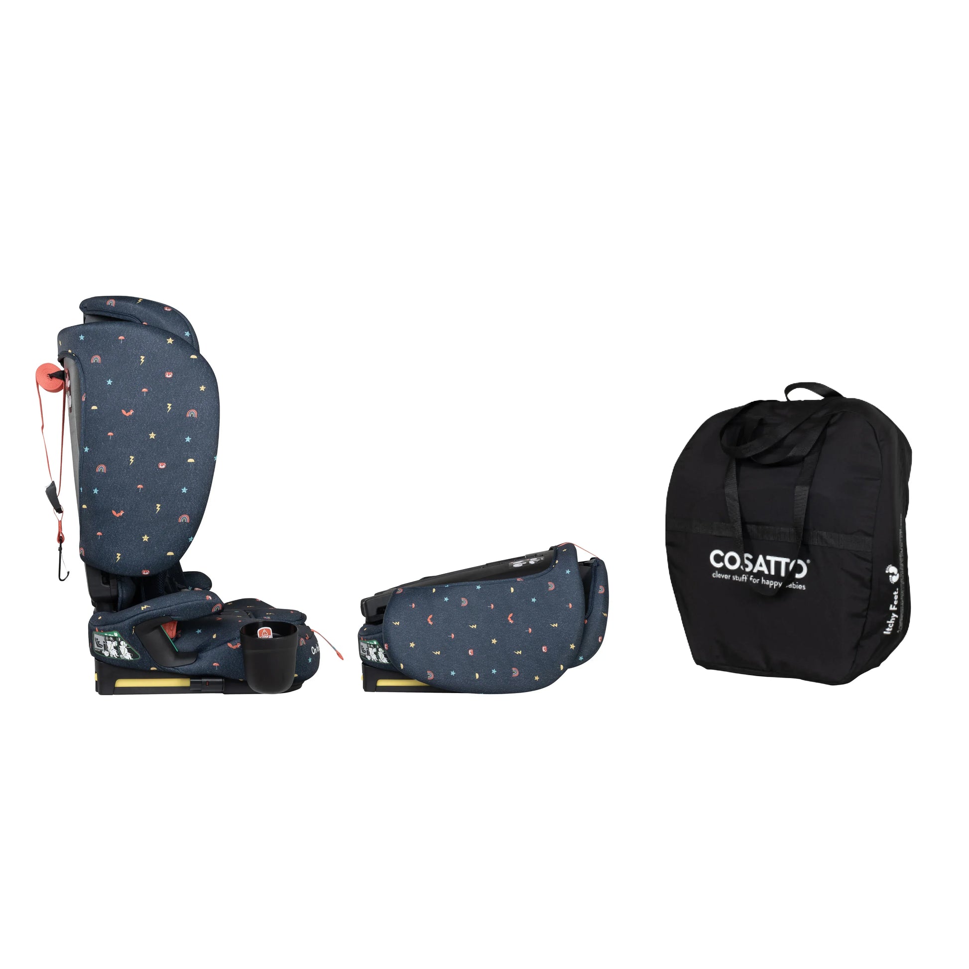 Cosatto On The Go i-Size Travel Car Seat - Doodle Days Cosatto