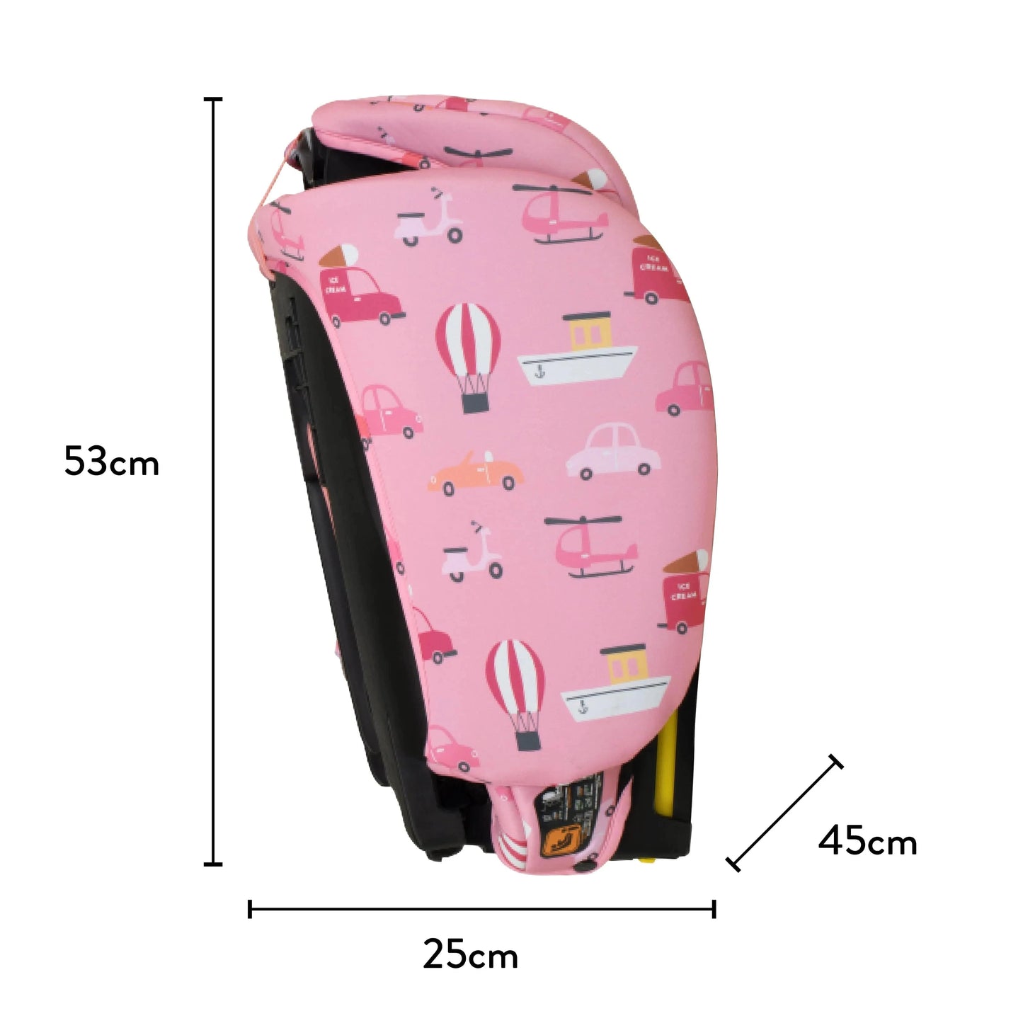 Cosatto On The Go i-Size Travel Car Seat Itchy Feet Rosy Cosatto