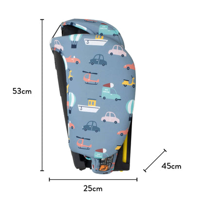 Cosatto On The Go i-Size Travel Car Seat Itchy Feet Sky Cosatto