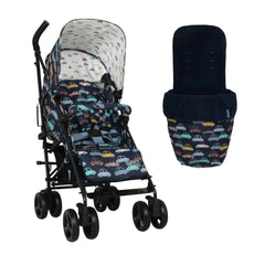 Cosatto Stroller Supa 3 Beep Beep + Footmuff & Rain cover