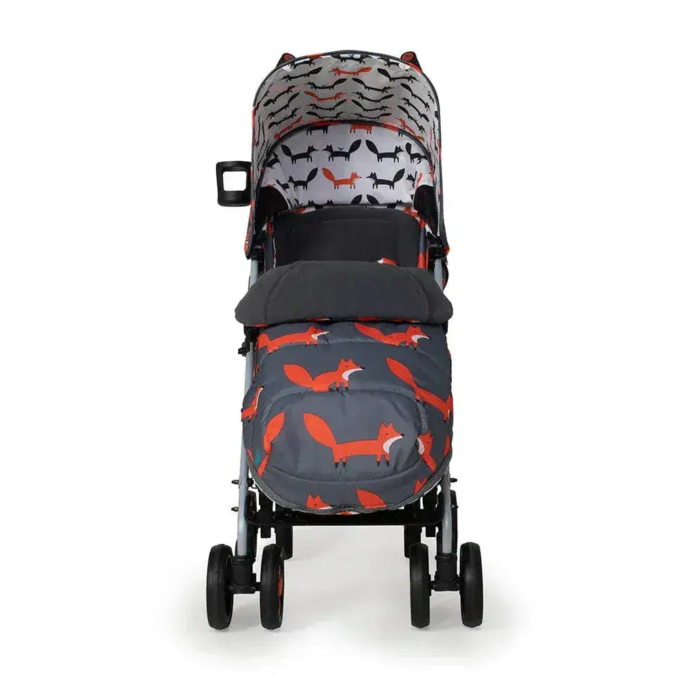 Cosatto Stroller Supa 3 Charcoal Mister Fox + Footmuff & Rain cover Cosatto
