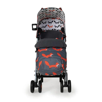 Cosatto Stroller Supa 3 Charcoal Mister Fox + Footmuff & Rain cover Cosatto
