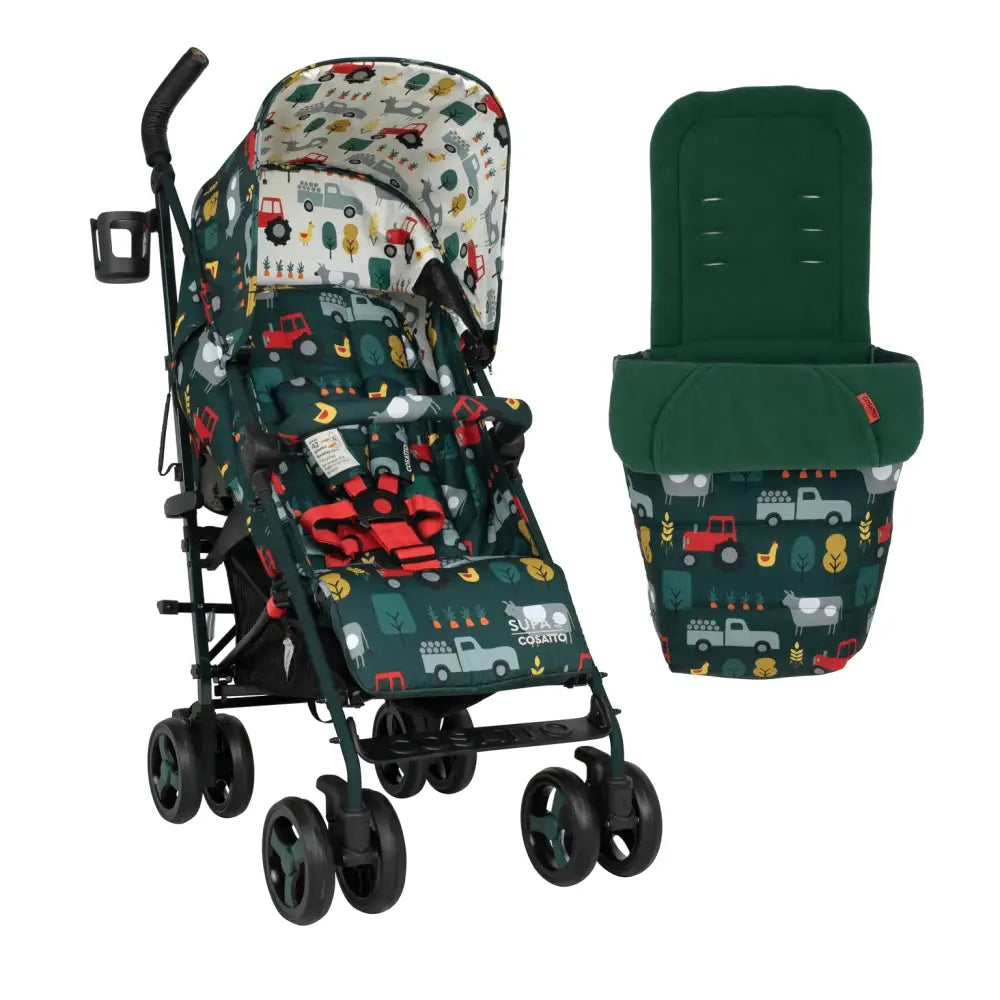 Cosatto Stroller Supa 3 Old MacDonald + Footmuff & Rain cover  Cosatto   