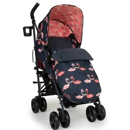 Cosatto Stroller Supa 3 Pretty Flamingo + Footmuff & Rain Cover  Cosatto   