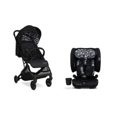 Cosatto Travel Lite Stroller and Car Seat Airline Approved Bundle – Silhouette