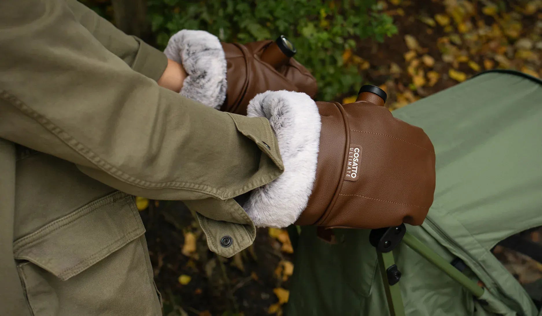 Cosatto Ultimate Heated Snuggle Mitts Tan Cosatto