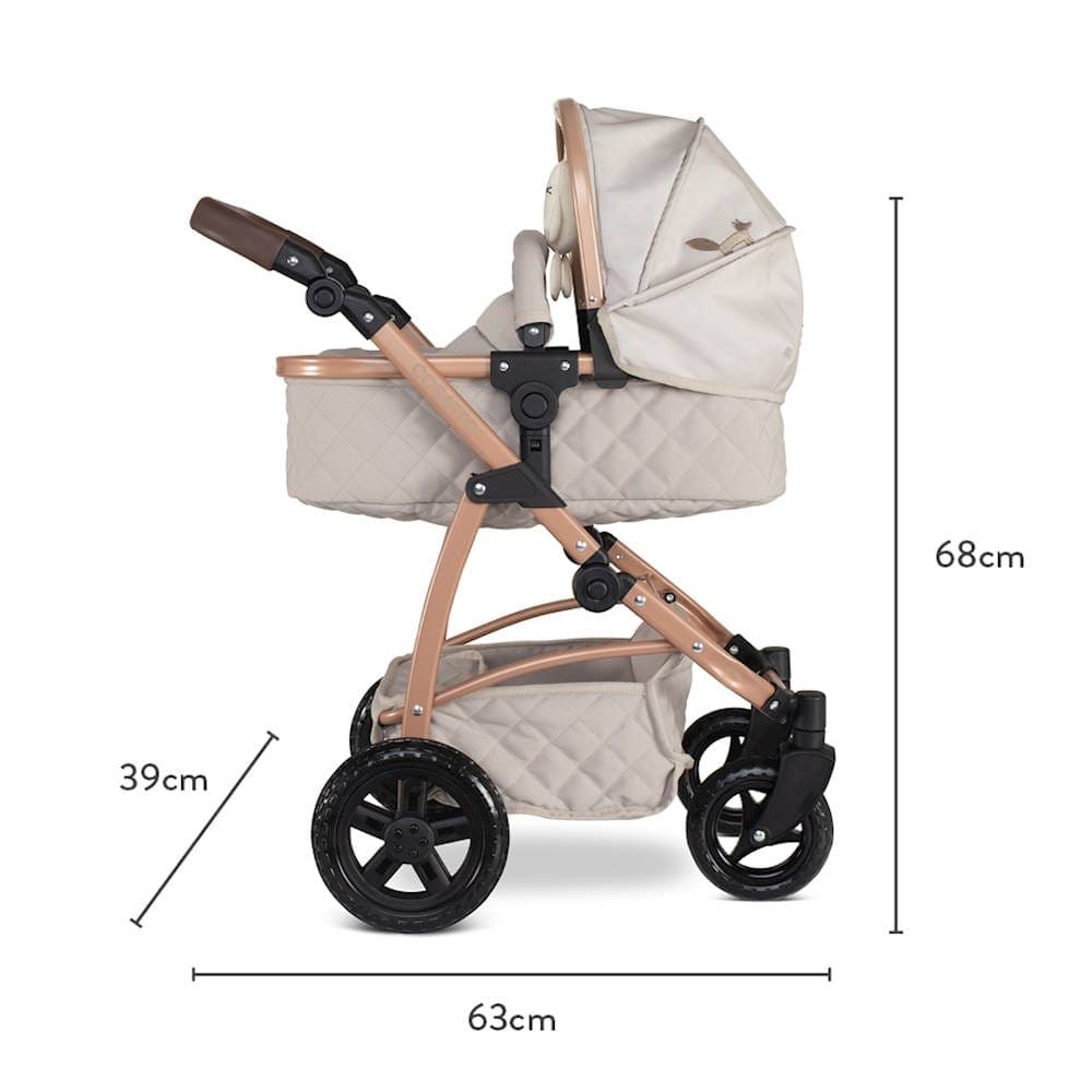 Cosatto Wow 3 in 1 Dolls Pram with Rain cover - Whisper Cosatto